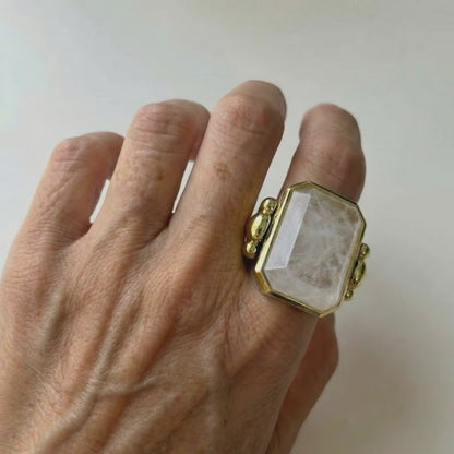 Marique French Vintage Crystal Ring