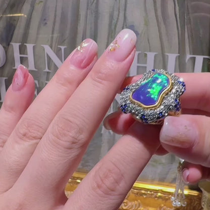 Baroque Tide Opal Ring