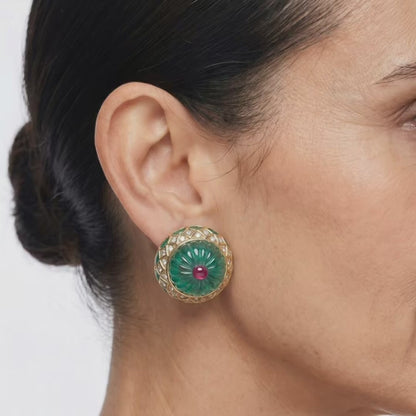 Filigree Bloom Dome Earrings