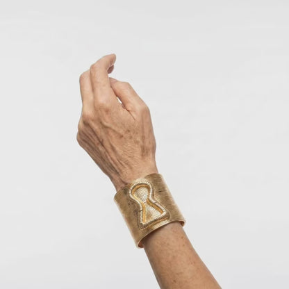 Bracciale con polsino di perle imperiali 