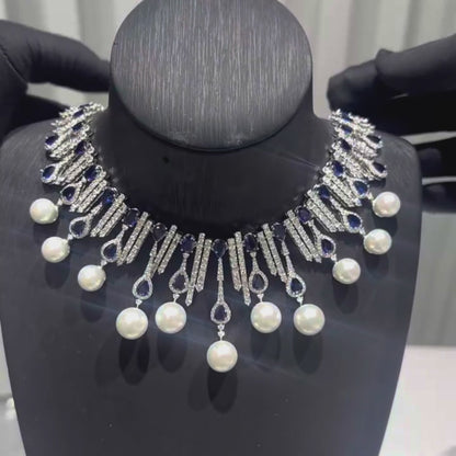 Rote Muse Perlenkette 