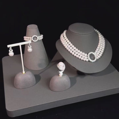 Eternal Halo Pearl Earrings