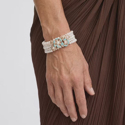 Turquoise Royale Pearl Bracelet