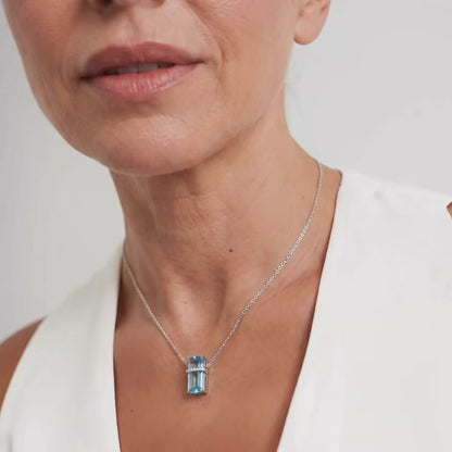 Azure Prism 925 Silver Necklace