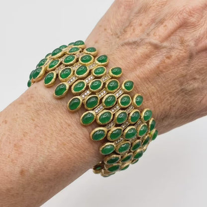 Emerald Mosaic Bracelet