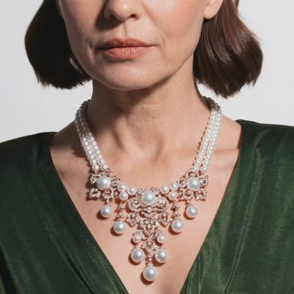 Imperial Pearl Cascade Necklace