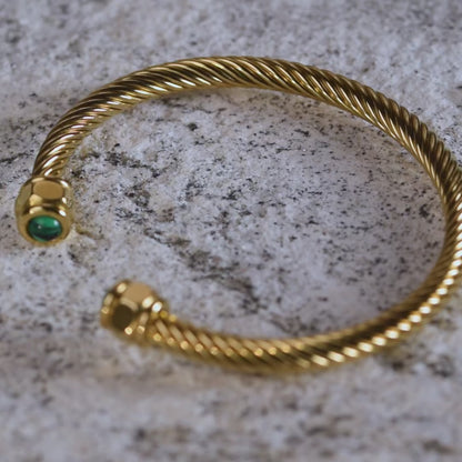 Bracelet SS plaqué d'or à 18 carats