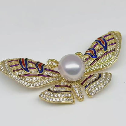 Broche Fleur Givrée 