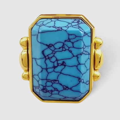 Marique French Vintage Turquoise Ring
