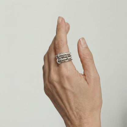 Eterna Stack Crystal Ring