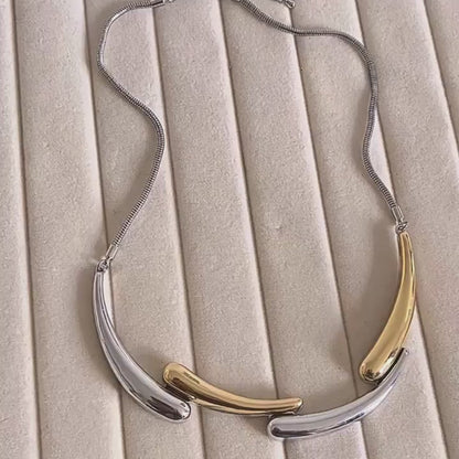 Dual Aura Collar Necklace