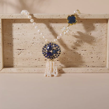 Collar de la cadena de topacio verdantVow