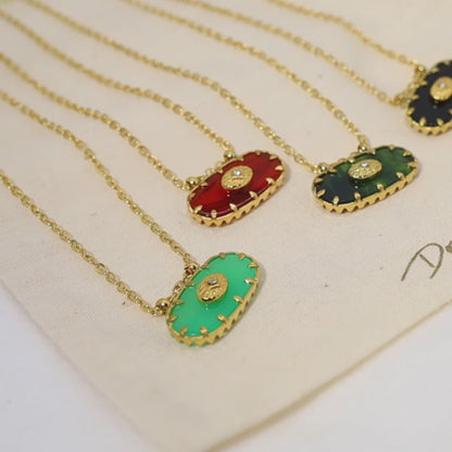 VividVibe Medallion Necklace