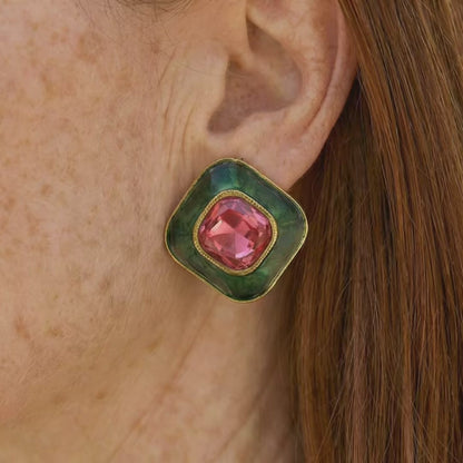 Collar de la cadena de topacio verdantVow