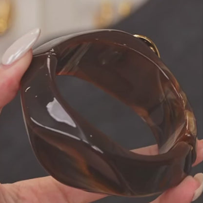 Molten Resin Cuff Bracelet