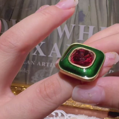 Crimson Noel Elegance Ring