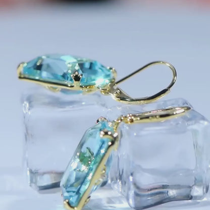 Boucles d'oreilles en zircon pureheart zircon