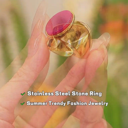 Oval Stone Signet Ring
