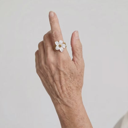 Moonflower Shell Ring