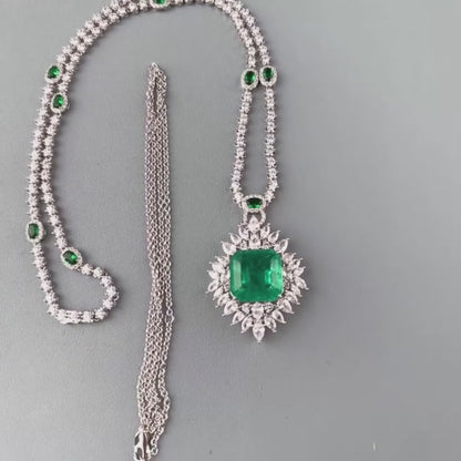 Emerald Heirloom Statement Necklace