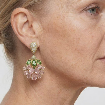 Blush Vine Drop Earrings