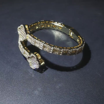 Crystal Clover Bracelet