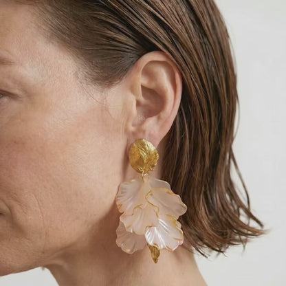 Moon Petal Earrings