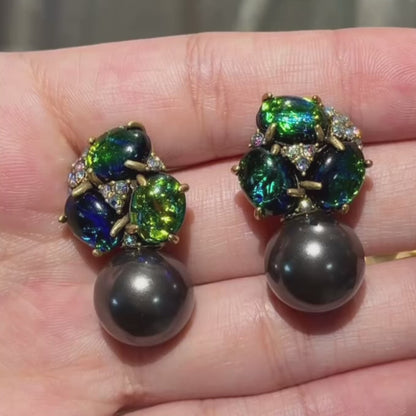 Eclipse Pearl Drop Earrings