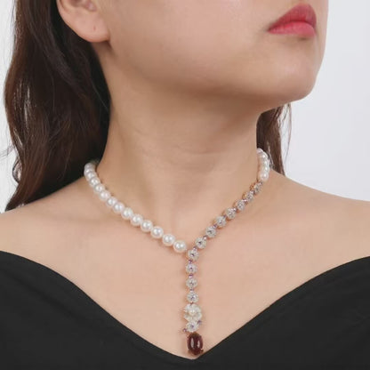 Pearl Gala Drop Necklace