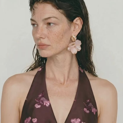 Moon Petal Earrings
