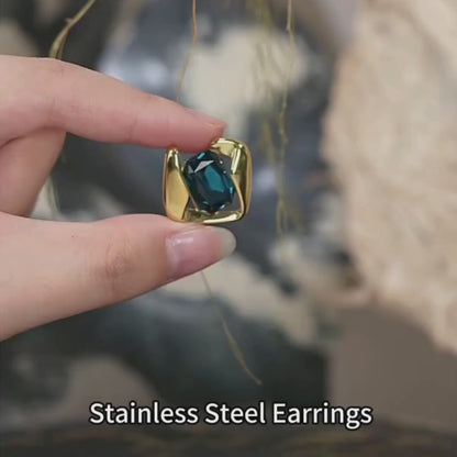 Crystal Crest Earrings