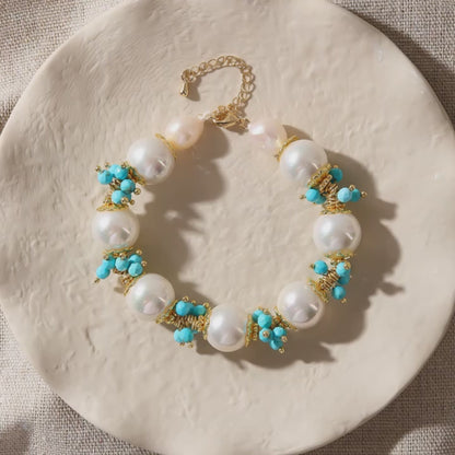 Rote Muse Perlenkette 