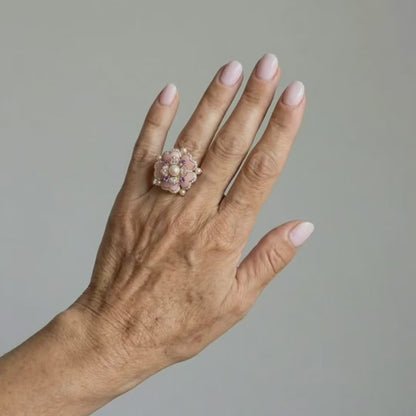 Blush Bloom Pearl Ring
