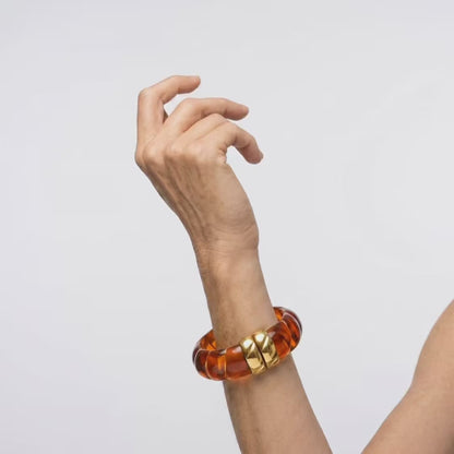 Braided Resin Cuff Bracelet