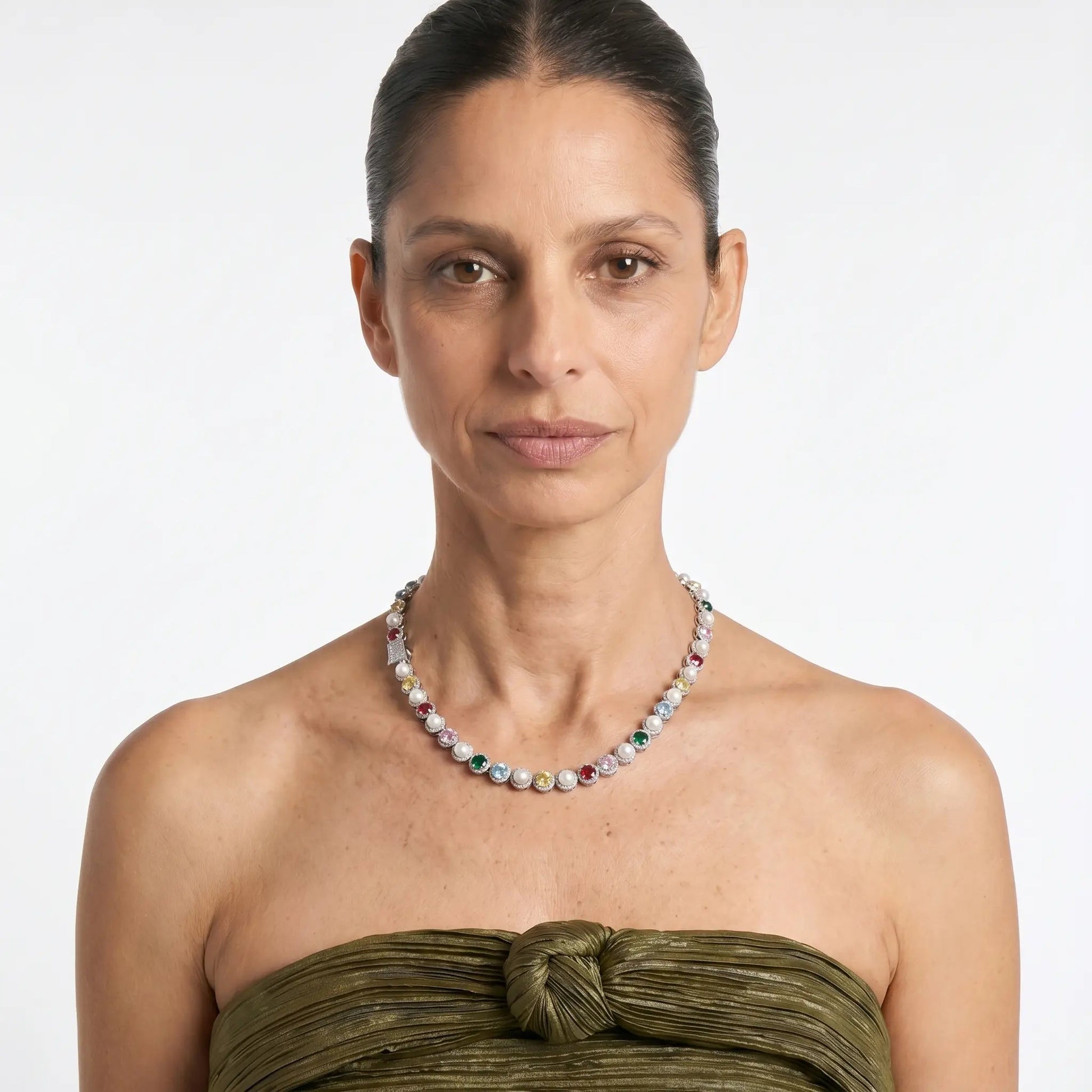 Prism Parade Tennis Necklace - Voisson