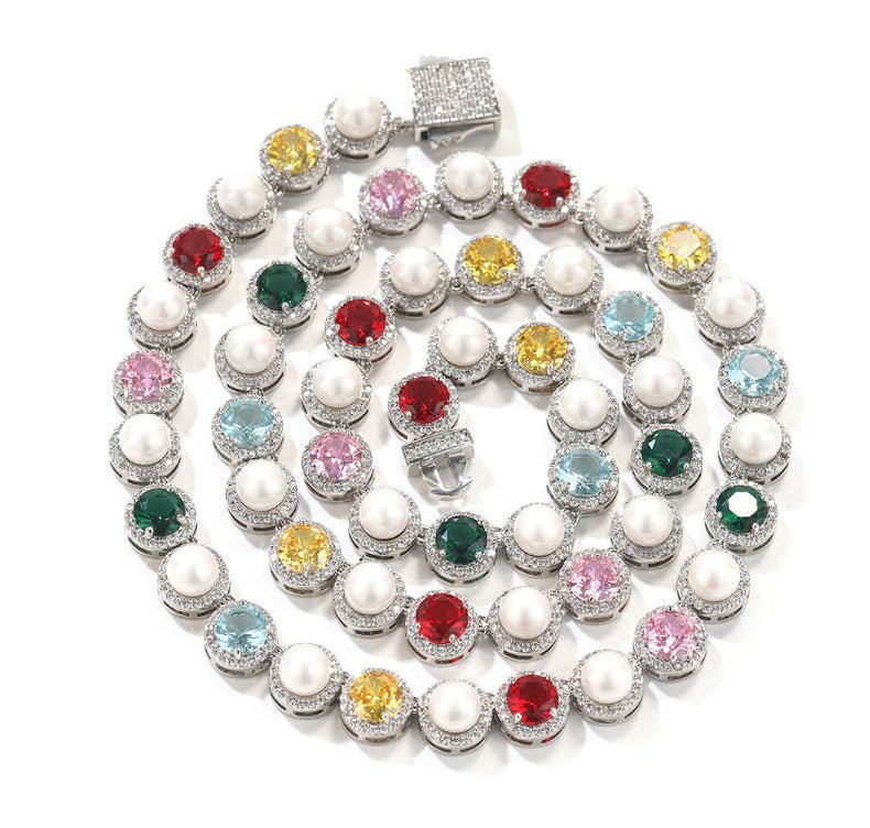 Prism Parade Tennis Necklace - Voisson