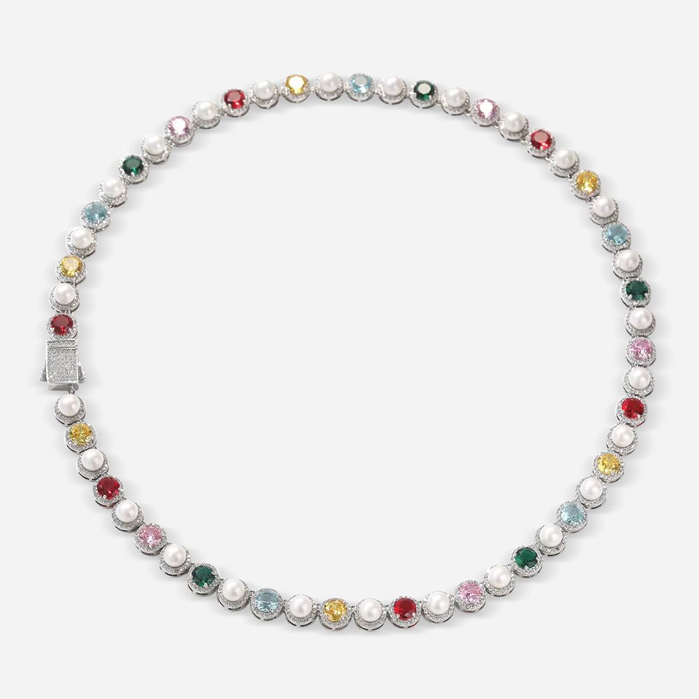 Prism Parade Tennis Necklace - Voisson