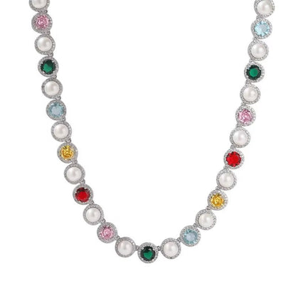 Prism Parade Tennis Necklace - Voisson