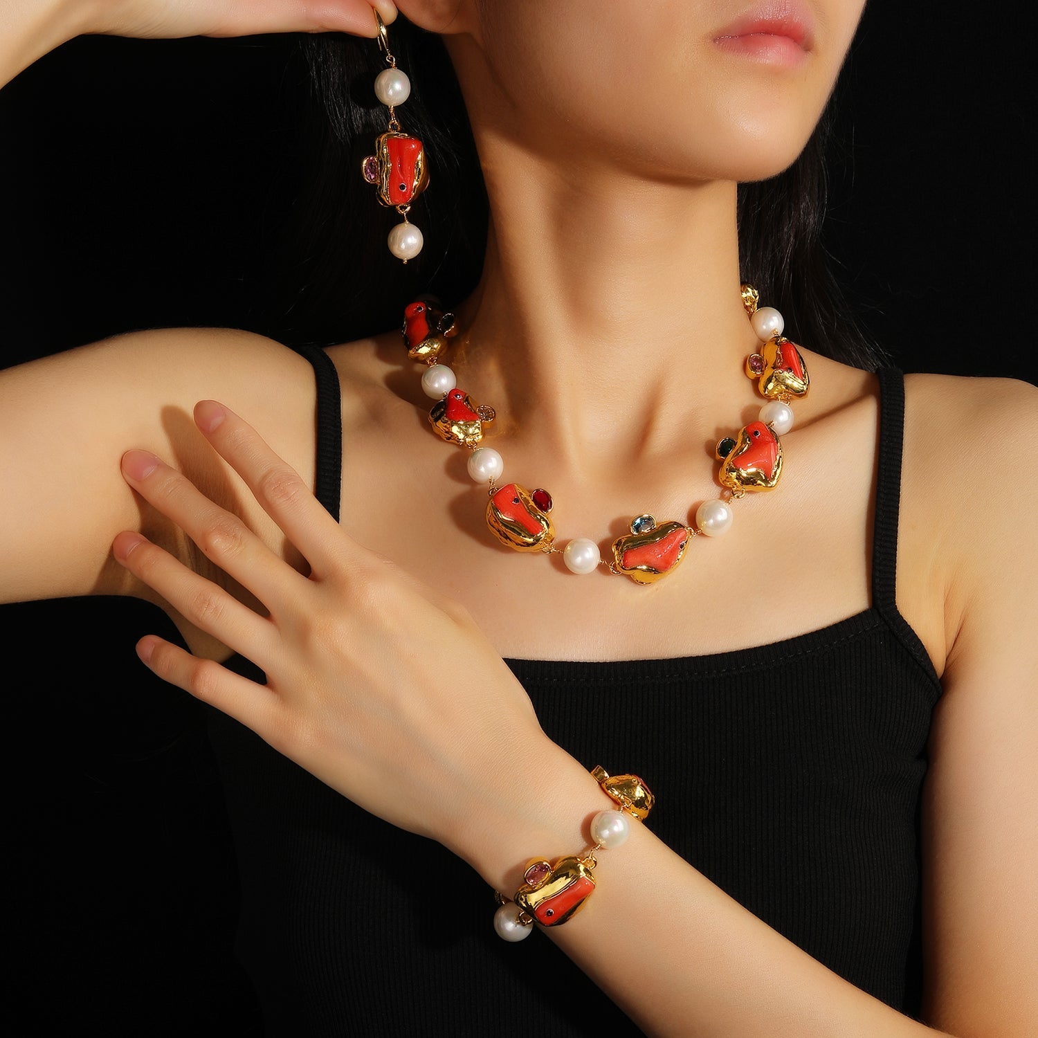 Red Muse Pearl Bracelet - Voisson