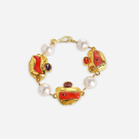 Red Muse Pearl Bracelet - Voisson