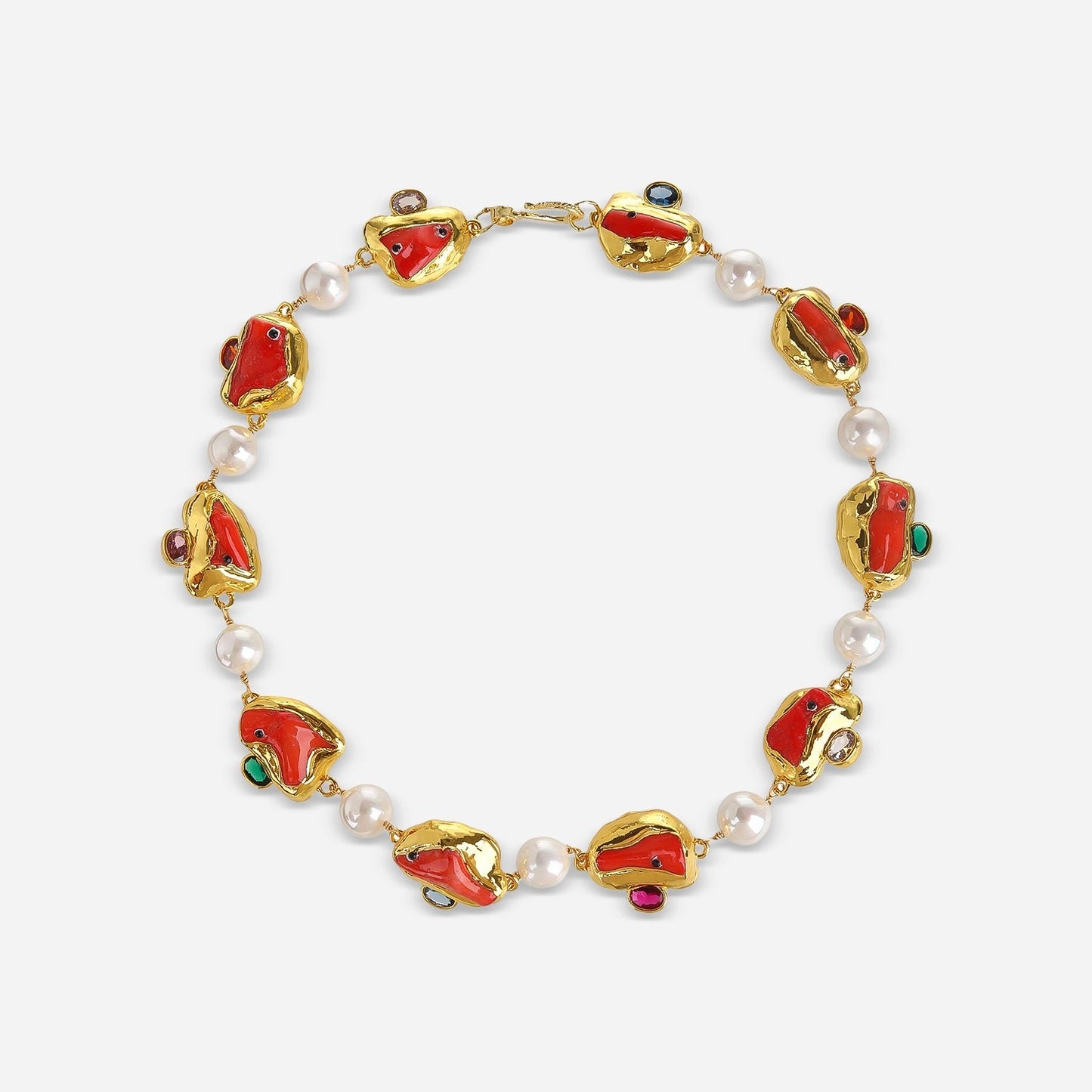 Red Muse Pearl Necklace - Voisson