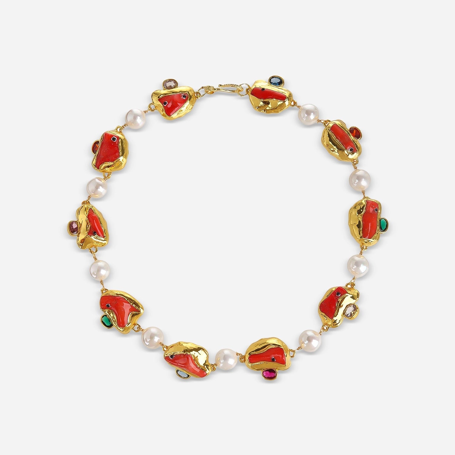 Red Muse Pearl Necklace - Voisson