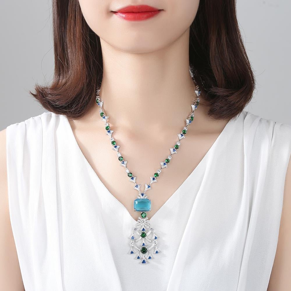 Regal Cascade Pendant Necklace - Voisson