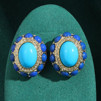 Regal Halo Stud Earrings - Voisson