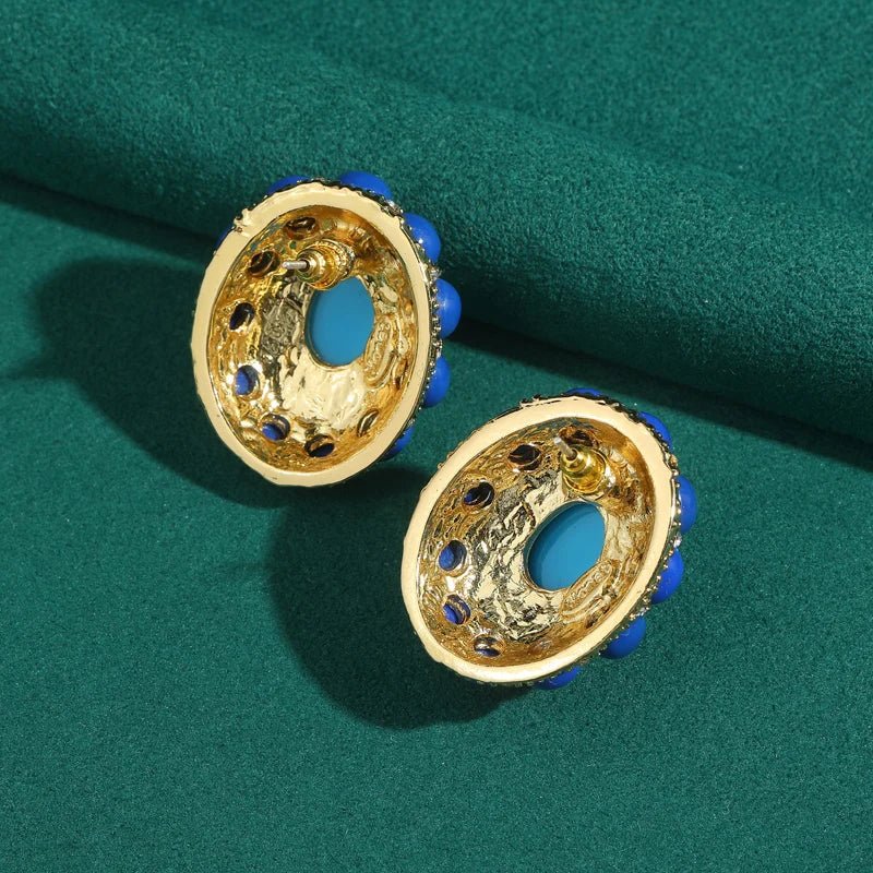 Regal Halo Stud Earrings - Voisson