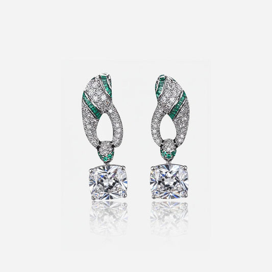 Regal Interlace Crystal Earrings - Voisson
