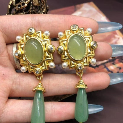 Regal Relic Jewel Earrings - Voisson