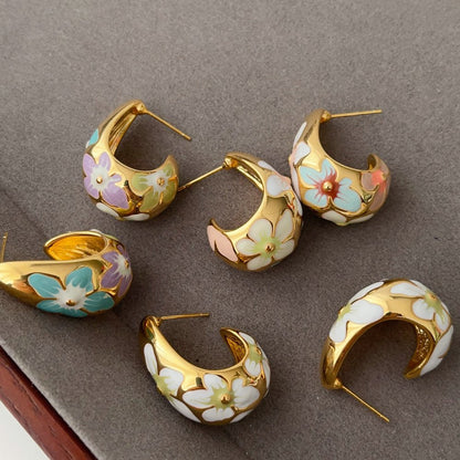 Regalia Florale Hoops - Voisson