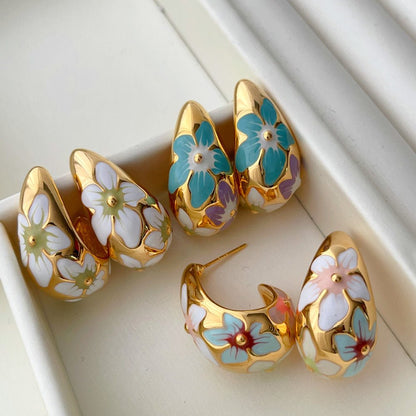 Regalia Florale Hoops - Voisson