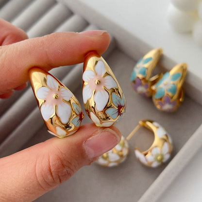 Regalia Florale Hoops - Voisson